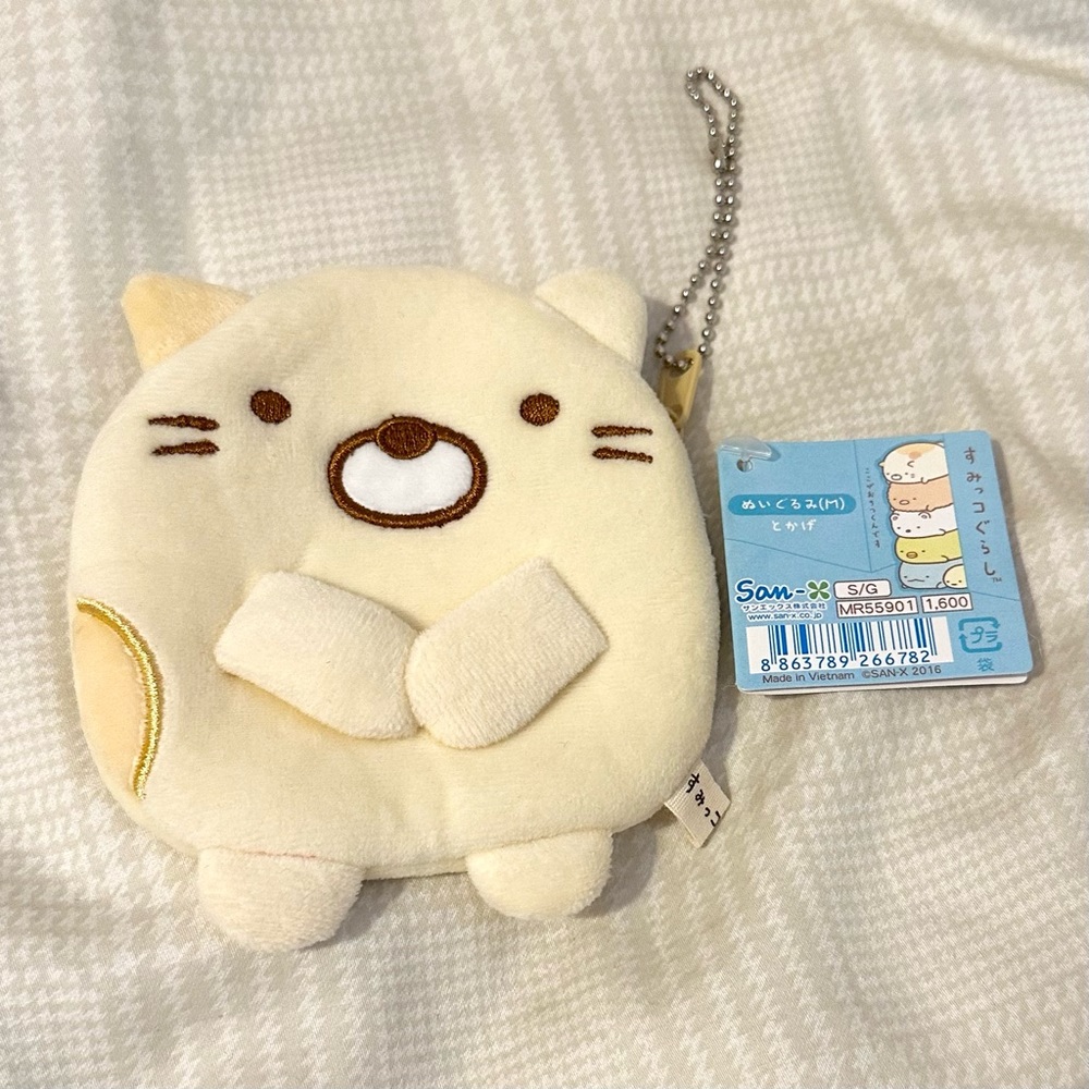 BNWT Official Licensed San-X Japan Sumikko Gurashi Neko Coin Purse 🐈👛